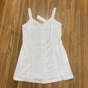 White eyelet sundress